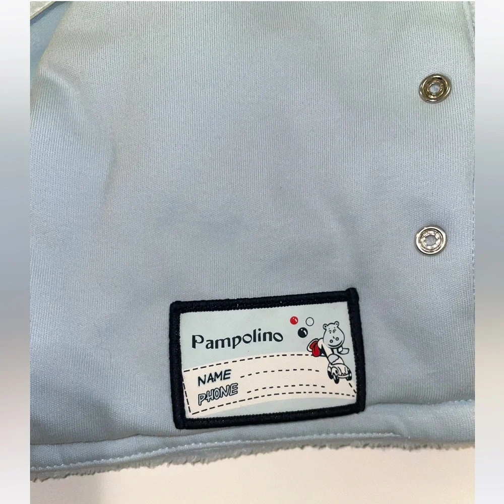 Pampolina Soft Cozy Light Blue‎ Snap Baby Hoodie Jacket 6 Months NWT